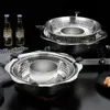 Stainless Steel Rotating Pot Durable With Lifting Drainage Basket Magnetic Free cookware set 240407