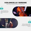Violoncelo silenciador silenciador violoncello prática volume de borracha violino violino instrumentos de suprimentos duráveis sordan sordine blound redondo