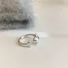 Ventfille Srebrny kolor Dolphin Pierścień dla kobiet dziewczyna nieregularna zwierzę słodkie biżuterię prezent urodzinowy Dropshipping