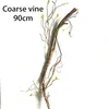 Fleurs décoratives Home Garden Decoration Fleur Bouquet Flexible Vine de rotin artificiel pour 90/180 cm Branches d'arbres