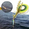 1 set pesca ad esca da pesca retriever versatile colore dorato ultra luci per la pesca in metallo retriever esca di soccorso.