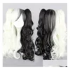 WIG Caps Danganronpa Dangan Ronpa Monokuma Long Cosplay Hair Haistails Wigs45555533 ДОПОЛНЕНИЯ ДОСТАВЛЕНИЯ Инструменты аксессуаров OTL50