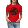 Women's Polos Black And Red T-shirt Summer Tops Shirts Graphic Tees T-shirts For Women