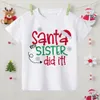 クリスマスチルドレンズTシャツクリスマスパーティーギフトボーイズガールズ兄弟兄弟Tシャツ服の服子供Tシャツかわいい短袖TOPS TEE