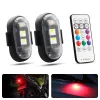 Mini Pocket LED Drone Strobe Signal Light 8 couleurs Turn Signal LED pour le vélo de voiture