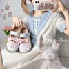 Scarpe vestito kawaii orso arco lolita carino jk uniforme a metà tallone rotonde grandi alluce in pelle anime ragazze cosplay harajuku studente giapponese cos