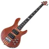 Kable 43 -calowe Sapele Top Electric Bass Guitar Active 5 strun Okume Wood Body z Fret Mat Bass Guitar z odbiorem