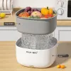 Cleaners Ultrasound Electric Vegetable Washers with Handle Vegetable Washing Basket Household Kitchen Gadgets for homeTableware Bottles