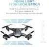 Drönare Visuo XS816 RC Drone med 50 gånger Zoom WiFi FPV 4K Dual Camera Optical Flow Quadcopter Foldbar Selfie Dron vs SG106 M70