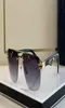 Sunglasses For Men Women Summer THE PRESIDENT Style AntiUltraviolet Retro Plate Square Frameless Glasses Random Box5361147