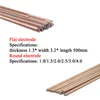 1/1,5 / 2/2,5 / 3/4 mm 50 cm de soudage en laiton Péthosphore Electrode Coprode Soudage Fil Souderie Bielle Bronze Pas besoin de poudre de soudure