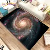 Galaxy Universe Space Stars Area Rug、家のリビングルームベッドルームソファドアマットの装飾のためのカーペットラグ、子供たちは滑り止め床マットHDをプレイ