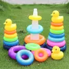 Montessori Tower Baby Toy Color Stacking Montessori Game éducatif Babies Empilement Track Baby Development Toys pendant 1 2 3 ans