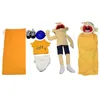 60 cm grote jeffy handpop pluche pop knuffel speelgoed figuur kinderen educatief geschenk grappig feest rekwisieten kerstpop speelgoed puppet 240321