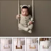 Pasgeboren fotografie steunt honderd dagen babybed Place Auxiliary Handgeweven hangmat baby foto bed mini swing