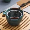 TeAware Setleri Nordic Retro Seramik Hızlı Pot İki Bardak Taşınabilir Açık Seyahat Çay Kupası Japon Ev Basit Set Hediyesi