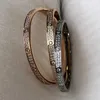 Bangle 5mm wide Full Stone Bangles Steel Couple Bracelet For Women Men Cubic Zirconia Inlaid Party Elegant Style Couple Bracelet Jewel 24411