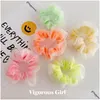 Accessoires de cheveux Ins Candy Color Girls Scrunchies Lace Fashion Kids Kids Hairbands For Head Bands B16874439627 Drop Livilor Baby Maternity OTRJ3