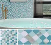 Piastrelle a mosaico Benice backsplash buccia e piastrelle stickadesive per le piastrelle da cucina 5 fogli blu mix5816044