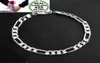 OMHXZJ Whole Personality Bangle Fashion OL Man Party Wedding Gift Silver Flat Chain Thick 925 Sterling Silver Bracelet BR1199541303