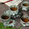 Cups Saucers Tea Single Cup Handmade Agate Glaze Small Number Bowl Master Taiwan Tianmu Zhi Wild Burning Flow