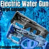 Песчаная игра в водный развлечение электрическое водяной пистолет Лето Детская игрушка на открытом воздухе Мощный водяной пистолет Полностью автоматически играет на детскую воду L47