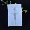 Mosso silicone Squisito Vintage per Cross Jesus Mirror Gioielli fai -da -te che producono strumenti