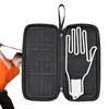 Golf Gloves Holder Hard Pouch Gloves Protector Organizer Holder Case Gloves Shaper With Attachable Storage Slots And Hook