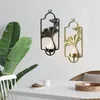 Candle Holders Iron Wall-mounted Holder Creative Retro Ginkgo Leaf Decorative Candlestick Romantic Wedding Props Simple Style