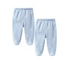 Pantaloni per bambini neonati di pantaloni da bambino 012 mesi ragazze pantihose Cotone solido colore legale elastico pantaloni per bambini per neonati 2 pcs set