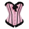 CORSETS POUR FEMMES TOP GOTHIQUE CORSAGE CORSAGE STAUPUNT Vintage Sexy Overbust Busttier Burlesque Carnival Party Clubwear