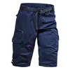 Casual Shorts Men Summer Camouflage Cotton Cargo Camo Short Pants Homme Without Belt Drop Calflength 240411