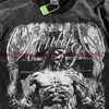 Męskie koszulki umyte święte Michael T Shirt Mężczyźni Kobiety Vintage Jezus Drukuj ciężki tkanina T-shirt J240409