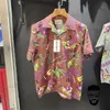 Мужские футболки 23SS New Wacko Maria Рубашка Hawaiian Short Slve Lake Cuban Collar рубашка мужские рубашки T240411