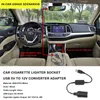 Адаптер мощности Канал Сигарета более легкий розетка USB -преобразователь 5V Interior Electronics 12V в автоадап -адаптер G7B8 G7B8