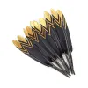 20st/Lot Golden Golden Black Duck Goose Feathers For Crafts Diy Gäss Dekorera Nätverk smycken Hantverk Tillbehör Dekoration