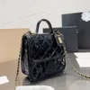 CC Bags Marca de luxo ombro 22k feminino vintage Mensageiro de couro com alça superior Totes ghw crossbody tofu sacoch