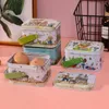 Easter Egg Biscuit Storage Box Pattern Arbit Pattern Tinplate Candy Gift for Case Home Decorative Organizer for Tank