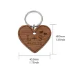 Anniversary Keychain Valentine Day Gift Wooden Customized Couples Keychains Boyfriend Girlfriend Keyring Husband Pinky Promise