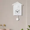 Moderne Plastikvogel -Kuckuck -Design Quarz Wand Hanging Uhr Timer Wanduhr für Home Office Dekoration