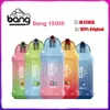 Bang 15000 original Puff 15k Vapes desechables Pen e Vaporizador de cigarrillo Recargable Batería de 650 mAh Prestado 23 ml Cartucho Costilla Mesh Ecigs Actualización King 12000