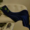 Одеяла Noble Royal Royal Blue Collesed Cosy Throw Glalelk Высокая плотность теплые роскошные ретро классические одеяла для диван -кровати Супер мягкий плюш дом