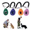 Pet Trainer Elastic Dog Training Clicker Indoor Outdoor Pet Puppy Kitten Training Clicker Trainer Animal Trainer Wrist Strap