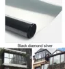 Black Silver imperméable Fiche de fenêtre de miroir à sens unique Autocollants d'isolation en argent UV Rejection Privacte Windom Films Home Decorati6610486