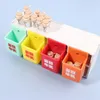 1:12 Dollhouse Miniatur Milchflasche mit Milchkiste Model Getränk Accessoires für Doll House Decor Kinder tun Spiel Spielzeug 1Set