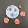 Bakvormen siliconen materiaal snoepvormen rozenbloemvorm chocolade