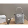 Leather Handbag Designer Sells New Women's Bags at Discount and Triangle Heavy Bucket Bag Single Shoulder Fashion