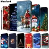 Christmas Flip Leather Cover voor Samsung Galaxy S22 plus 5G A03 telefoonhoesje voor Galaxy S22 Ultra A52S 5G S9 Plus Wallet Case Bag