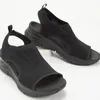 Sandalet Kadınlar Yaz Ayakkabıları Mesh Balık Platformu Kadın Açık Ayak Parça Kama Bayanlar Hafif Zapatillas Muje