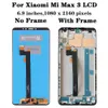 6.91 "ORIGINAL PARA XIAOMI MAX3 LCD Display Touch Digitizer Conjunto para Xiaomi Mi Max 3 M1804E4 Substituição da tela LCD com quadro